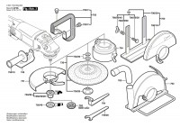 Bosch 0 601 753 003 Gws 23-180 Angle Grinder 230 V / Eu Spare Parts